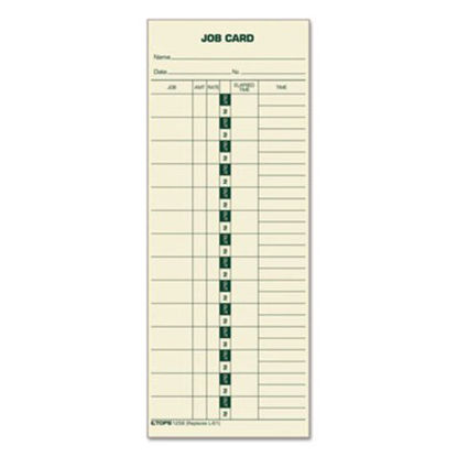 Picture of Manilla Job Cards, Replacement for 15-800622/L-61, One Side, 3.5 x 9, 500/BoxTOP-1258