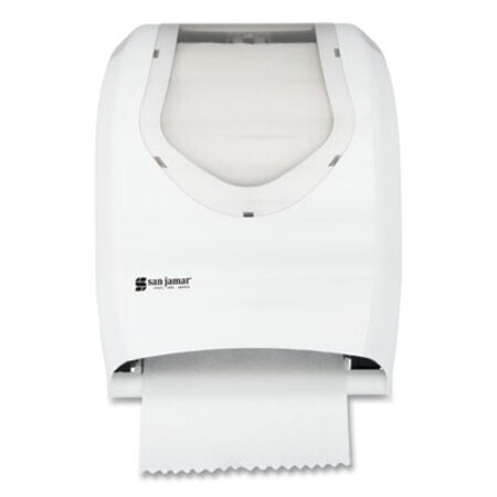 Picture of Tear-N-Dry Touchless Roll Towel Dispenser, 16.75 x 10 x 12.5, White/ClearSJM-T1370WHCL