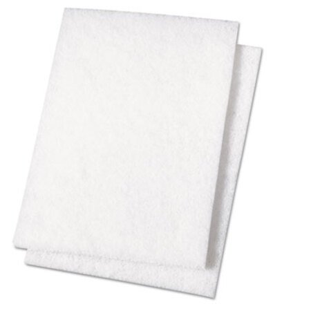 Picture of Light Duty Scour Pad, White, 6 x 9, White, 20/CartonBWK-198