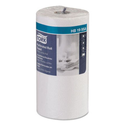 Picture of Universal Perforated Kitchen Towel Roll, 2-Ply, 11 x 9, White, 210 Sheets/Roll,12RL/CTTRK-HB1995A