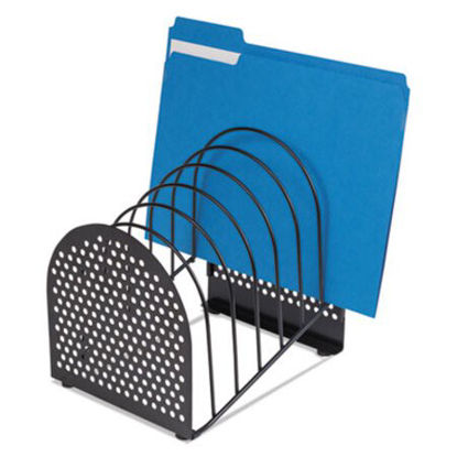 Picture of Perf-Ect Step File Sorter, 7 Sections, Letter to Legal Size Files, 7" x 8.88" x 9.38", BlackFEL-22303