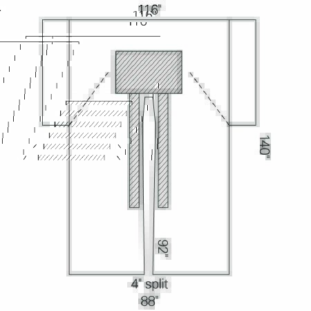 Picture of Cardiovascular Drape Cardiovascular Split Drape 116 W X 88 W X 140 L Inch Sterile89451