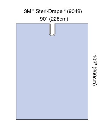Picture of Surgical Drape 3M™ Steri-Drape™ Split Drape 90 W X 102 L Inch Sterile9048
