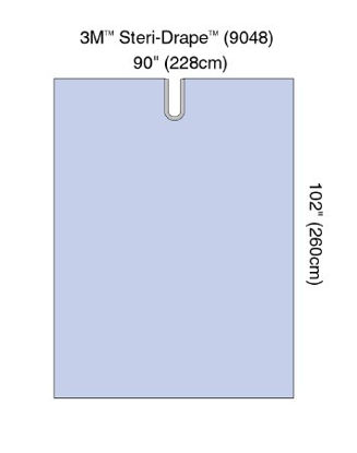 Picture of Surgical Drape 3M™ Steri-Drape™ Split Drape 90 W X 102 L Inch Sterile9048