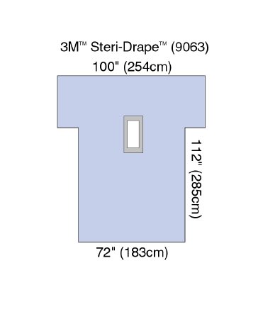 Picture of Abdominal Drape 3M™ Steri-Drape™ Laparotomy Drape 112 W X 100 L Inch Sterile9063