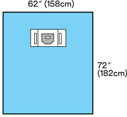 Picture of EENT Drape 3M™ Steri-Drape™ Ophthalmic Sheet 62 W X 72 L Inch Sterile1064