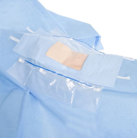 Picture of DRAPE, LAPAROTOMY W/POUCH TUBEHLDR N/S 100"X76"X124" (18/CS79233