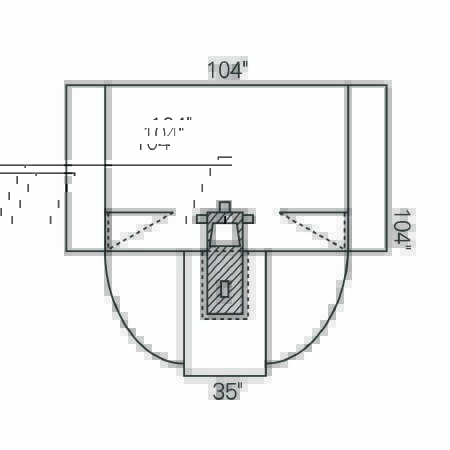 Picture of Abdominal Drape Laparoscopy / Pelviscopy Drape 104 W X 35 W X 104 L Inch Sterile89222