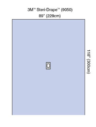 Picture of Surgical Drape 3M™ Steri-Drape™ Aperture Drape 89 X 118 Inch9050