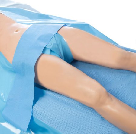 Picture of Obstetrics / Gynecology Drape CVARTS® Bilateral Underleg / Perineal Drape 84 W X 80 L Inch Sterile89453