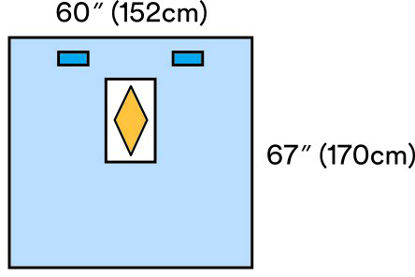 Picture of Cardiovascular Drape 3M™ Steri-Drape™ Venous / Arterial Access Drape 60 W X 67 L Inch1192