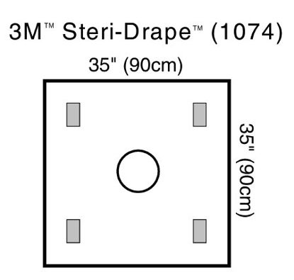 Picture of Surgical Drape 3M™ Steri-Drape™ Wound Edge Protector 35 W X 35 L Inch Sterile1074