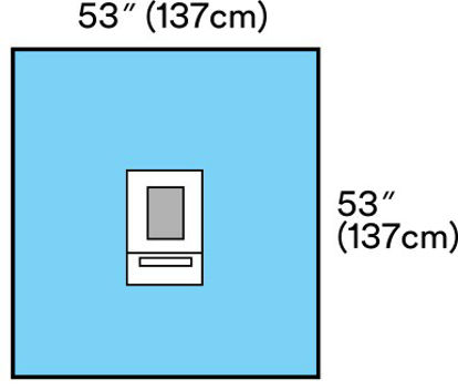 Picture of EENT Drape 3M™ Steri-Drape™ Ophthalmic Drape with Incise and Pouch 53 W X 53 L Inch Sterile1062