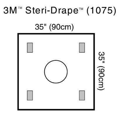 Picture of Surgical Drape 3M™ Steri-Drape™ Wound Edge Protector 35 W X 35 L Inch Sterile1075