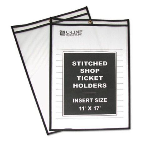 Picture of Shop Ticket Holders, Stitched, Both Sides Clear, 75", 11 x 17, 25/BoxCLI-46117