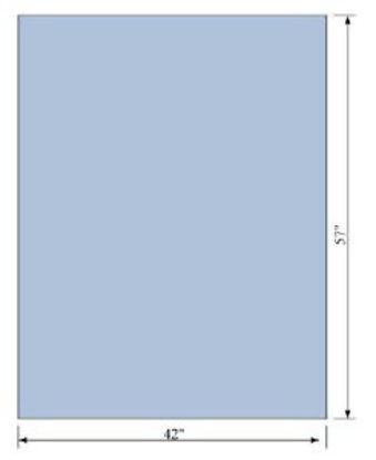 Picture of General Purpose Drape Half Sheet Fan Folded 42 W X 57 L Inch19116