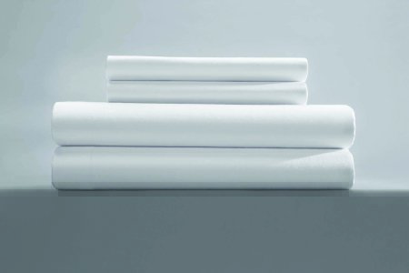 Picture of Bed Sheet Draw 54 X 72 Inch White Cotton 55% / Polyester 45% Reusable12941400