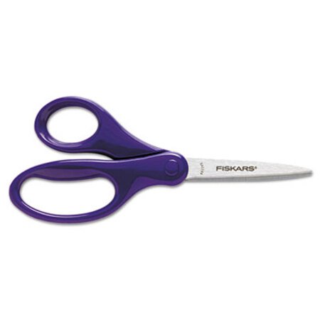 Picture of Kids/Student Scissors, Pointed Tip, 7" Long, 2.75" Cut Length, Assorted Straight HandlesFSK-1294587097J
