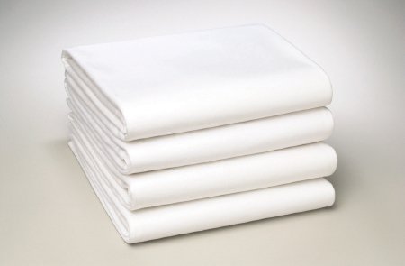 Picture of Bed Sheet Draw 54 X 72 Inch White Cotton 55% / Polyester 45% Reusable03941401