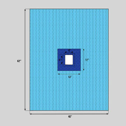 Picture of Surgical Drape Fenestrated Drape 40 W X 62 L Inch Sterile1222-2112