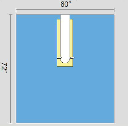 Picture of Orthopedic Drape U-Drape 60 W X 72 L Inch Sterile1222-1910