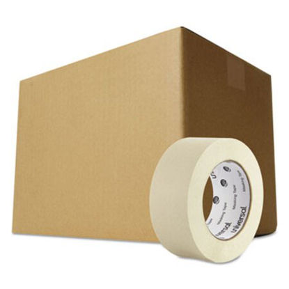 Picture of General-Purpose Masking Tape, 3" Core, 48 mm x 54.8 m, Beige, 24/CartonUNV-51302CT