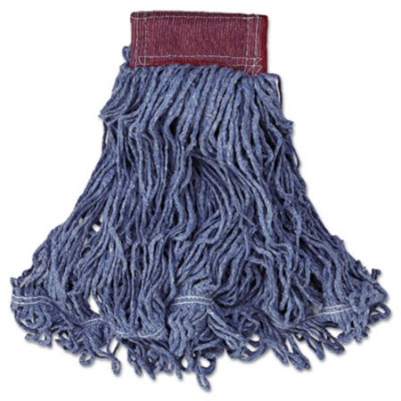 Picture of Super Stitch Blend Mop Head, Large, Cotton/Synthetic, BlueRCP-D253BLUEA