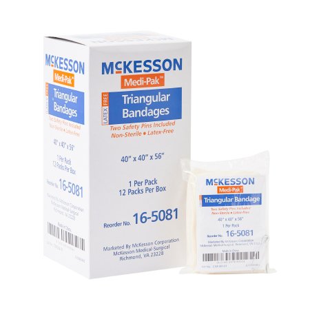 Picture of Triangular Bandage / Arm Sling McKesson Safety Pin16-5081
