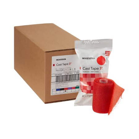 Picture of Cast Tape McKesson 3 Inch X 12 Foot Fiberglass Red115-3R