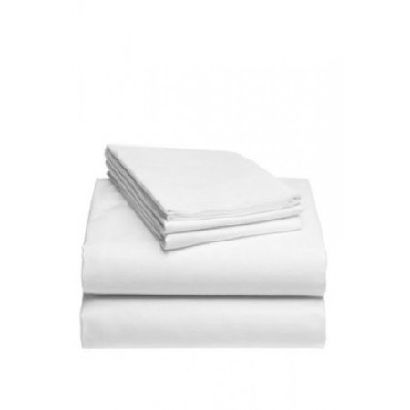 Picture of Bed Sheet Flat 66 X 104 Inch White Polyester Microfiber ReusableBL-005