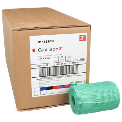 Picture of Cast Tape McKesson 3 Inch X 12 Foot Fiberglass Green115-3G