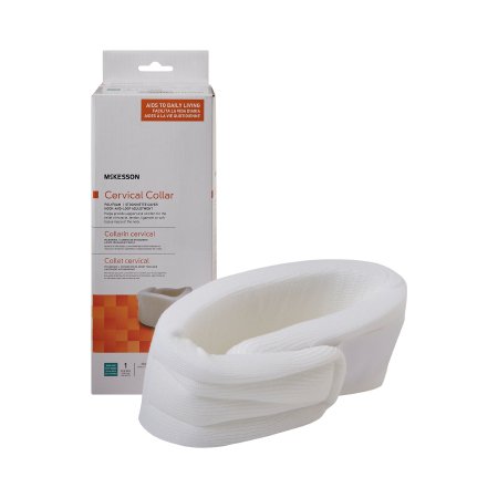 Picture of Cervical Collar McKesson Soft Density Adult Large One-Piece 3-3/4 Inch Height 22 Inch Length 19 to 22 Inch Neck Circumference146-RTLPC23289