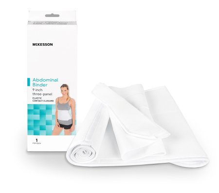 Picture of Abdominal Binder McKesson Large / X-Large Hook and Loop Closure 62 to 74 Inch Waist Circumference 9 Inch Adult155-79-89210
