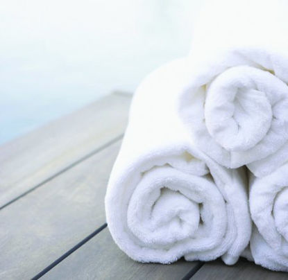 Picture of Hand Towel 16 X 27 Inch Cotton 86% / Polyester 14% White Reusable40822301