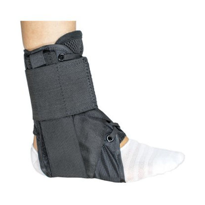 Picture of Ankle Brace McKesson X-Small Lace-Up / Figure-8 Strap / Hook and Loop Closure Left or Right Foot155-81-97042