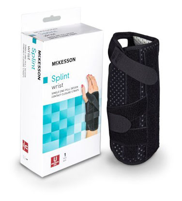 Picture of Wrist Brace McKesson Foam / Nylon Right Hand Black One Size Fits Most155-81-87460