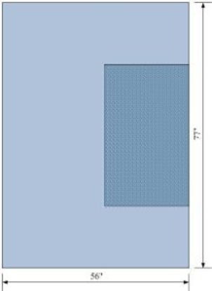 Picture of General Purpose Drape Drape Sheet with Reinforcement 56 W X 77 L Inch19139