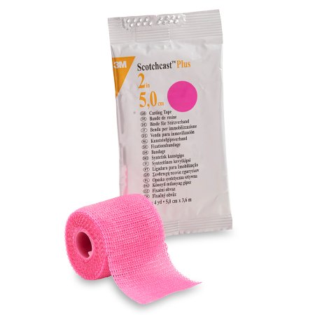 Picture of Cast Tape 3M™ Scotchcast™ Plus 2 Inch X 12 Foot Fiberglass / Resin Bright Pink82002X