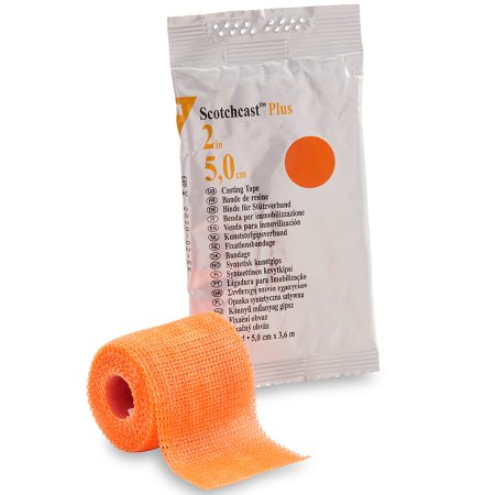 Picture of Cast Tape 3M™ Scotchcast™ Plus 2 Inch X 12 Foot Fiberglass / Resin Bright Orange82002W