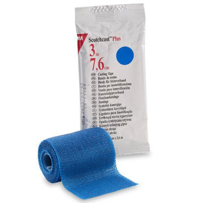 Picture of Cast Tape 3M™ Scotchcast™ Plus 3 Inch X 12 Foot Fiberglass / Resin Blue82003B