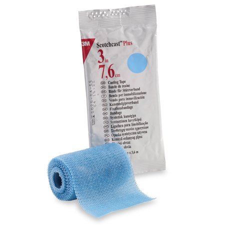 Picture of Cast Tape 3M™ Scotchcast™ Plus 3 Inch X 12 Foot Fiberglass / Resin Light Blue82003L