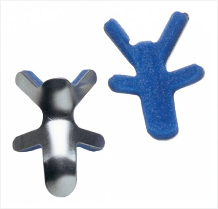 Picture of Finger Splint ProCare® Adult Small Bendable Prong Closure Left or Right Hand Blue / Silver79-71963