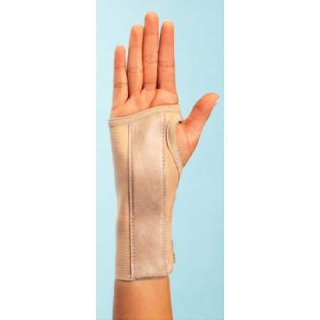 Picture of Wrist Brace ProCare® Low Profile / Contoured / Wraparound Aluminum / Cotton / Elastic Right Hand Beige Medium79-87075