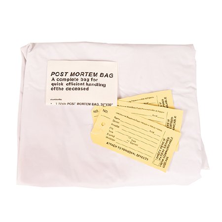 Picture of Post Mortem Bag 36 W X 90 L Inch One Size Fits Most Vinyl Zipper Closure, Envelope StyleMS-BOD100