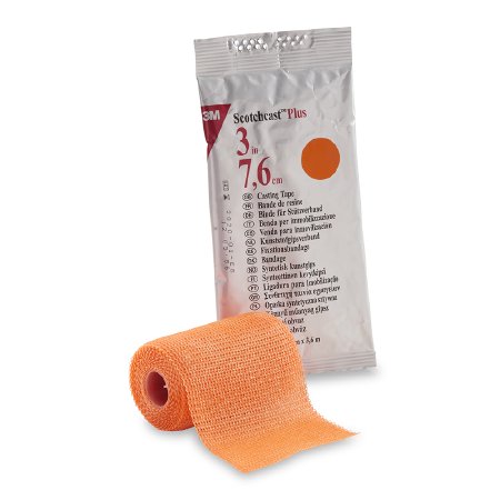 Picture of Cast Tape 3M™ Scotchcast™ Plus 3 Inch X 12 Foot Fiberglass / Resin Bright Orange82003W