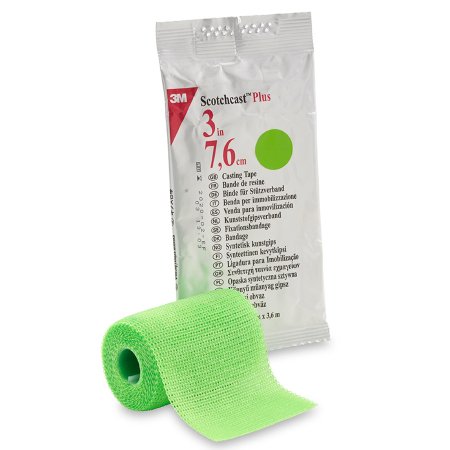Picture of Cast Tape 3M™ Scotchcast™ Plus 3 Inch X 12 Foot Fiberglass / Resin Bright Green82003V