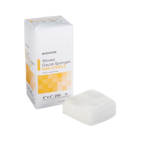 Picture of Gauze Sponge McKesson Cotton 12-Ply 4 X 4 Inch Square NonSterile44122000