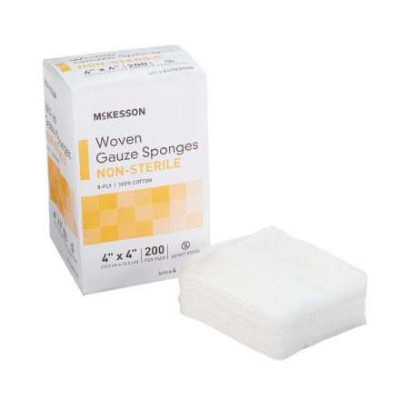 Picture of Gauze Sponge McKesson Cotton 8-Ply 4 X 4 Inch Square NonSterile44082000