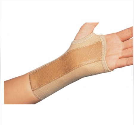 Picture of Wrist Brace ProCare® Low Profile / Contoured / Wraparound Aluminum / Cotton / Elastic Right Hand Beige Small79-87073