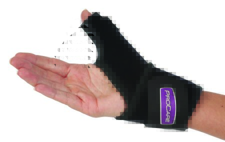 Picture of Thumb Support Universal Thumb-O-Prene™ One Size Fits Most Hook and Loop Closure Left or Right Hand Black79-82700